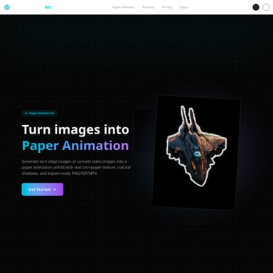 Paper Animator Art - Video AI Tool Screenshot
