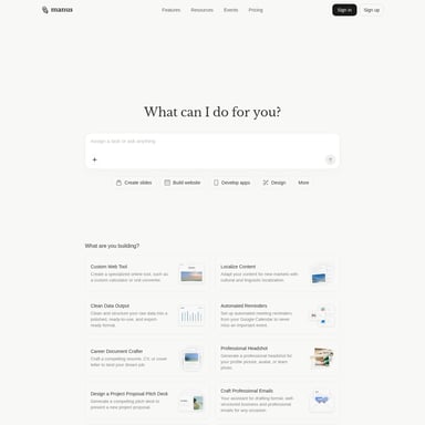 Manus - 생산성 AI Tool Screenshot