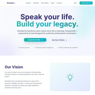Oravida AI  - Produktivität AI Tool Screenshot