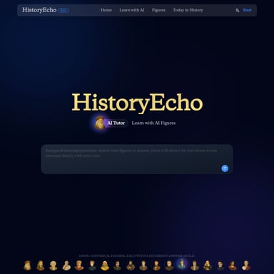 HistoryEcho - Education AI Tool Screenshot