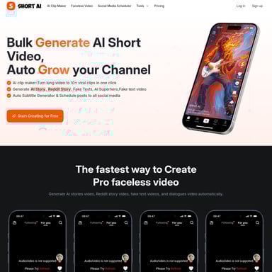 Short AI - Audio AI Tool Screenshot