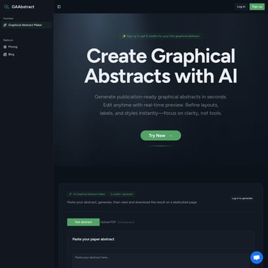GaAbstract - Productivité AI Tool Screenshot