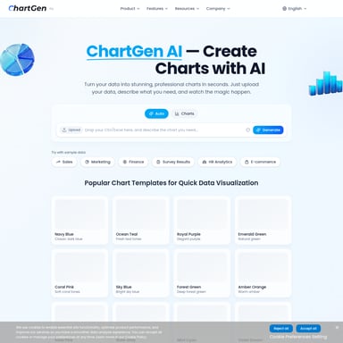 ChartGen AI - Productivity AI Tool Screenshot