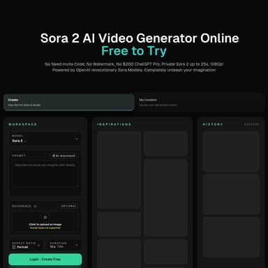 RSW Sora 2 AI Studio - Video AI Tool Screenshot