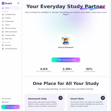 StudyX - Éducation AI Tool Screenshot