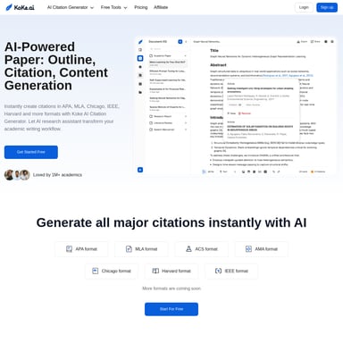 Koke AI - Помощник в Написании AI Tool Screenshot
