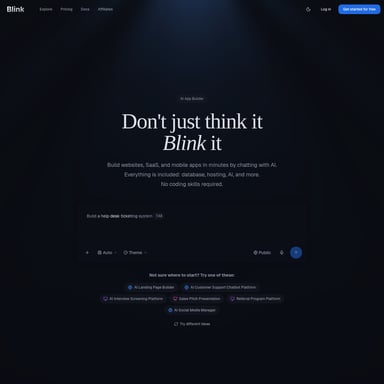 Blink - コードとIT AI Tool Screenshot