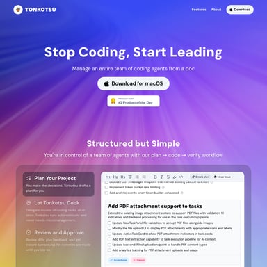 Tonkotsu - コードとIT AI Tool Screenshot