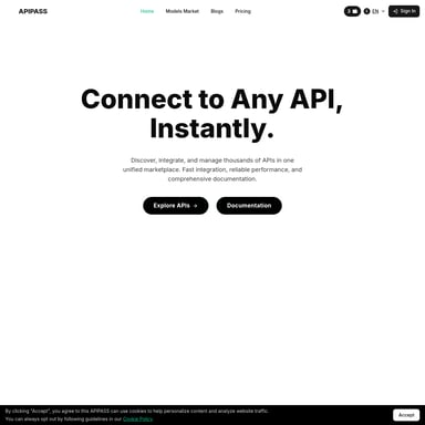 APIPASS API Marketplace - 图像生成器 AI Tool Screenshot