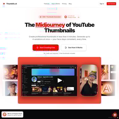 Thumbfa.st - 创作者工具 AI Tool Screenshot