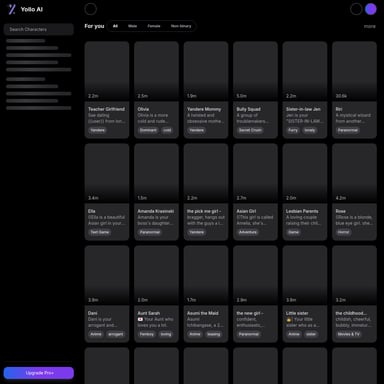Yollo AI: All-in-One - Chatbot AI Tool Screenshot