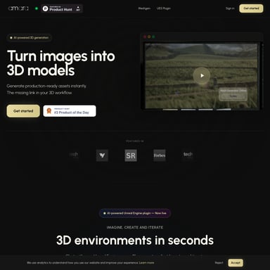 Amara - 애니메이션 및 3D 모델링 AI Tool Screenshot