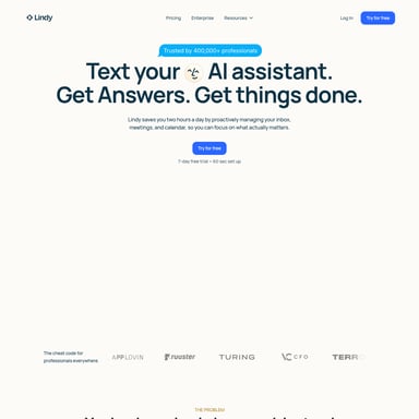 Lindy Assistant - Organization & Automation AI Tool Screenshot