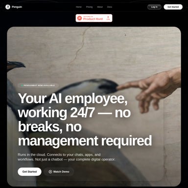 PenguinBot AI - Organisatie en Automatisering AI Tool Screenshot