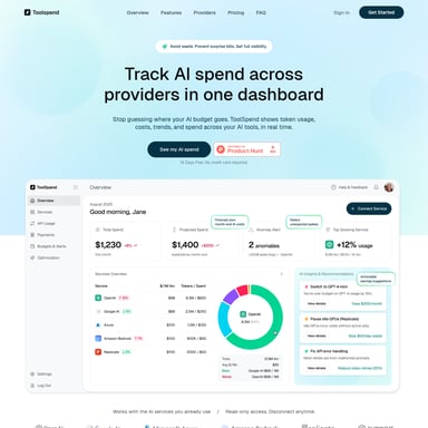 Toolspend - Finance AI Tool Screenshot