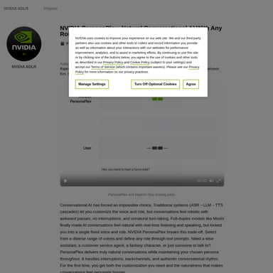 NVIDIA PersonaPlex - Chat Bot AI Tool Screenshot