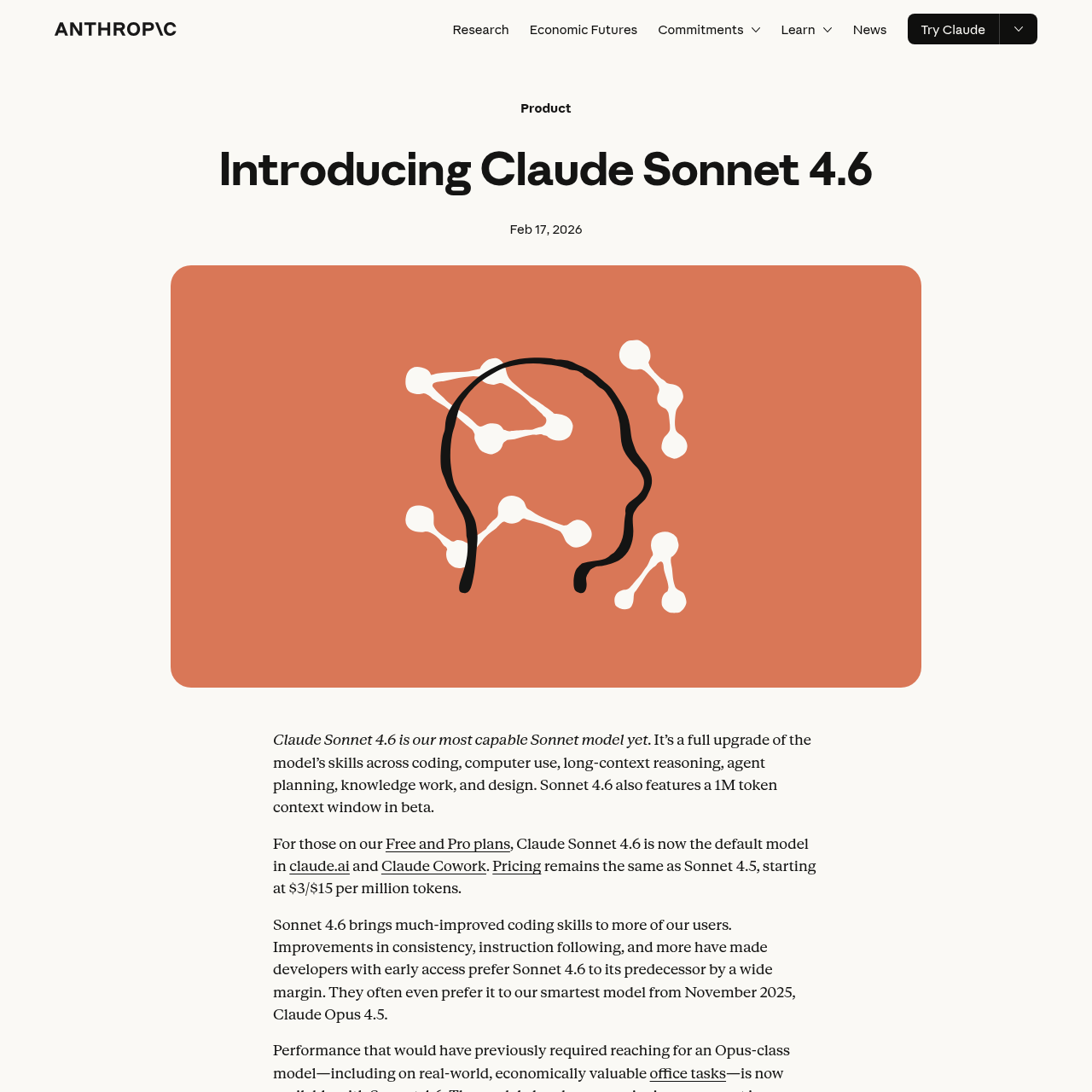 Sonnet 4.6 - Code und IT AI Tool Screenshot