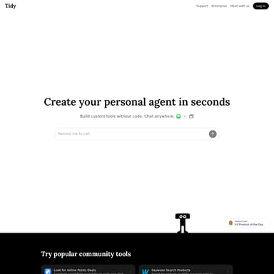 Tidy - 조직 및 자동화 AI Tool Screenshot
