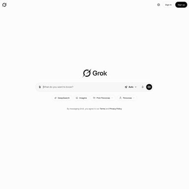 Grok 4.2 - 챗봇 AI Tool Screenshot