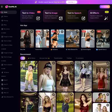 GenMix AI - 비디오 AI Tool Screenshot