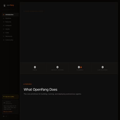OpenFang - Código e IT AI Tool Screenshot