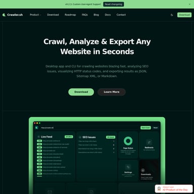 Crawler.sh - SEO AI Tool Screenshot