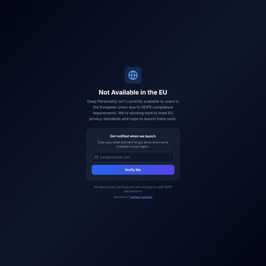 Deep Personality - Fun AI Tool Screenshot