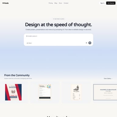 Kodo - Architecture & Design AI Tool Screenshot