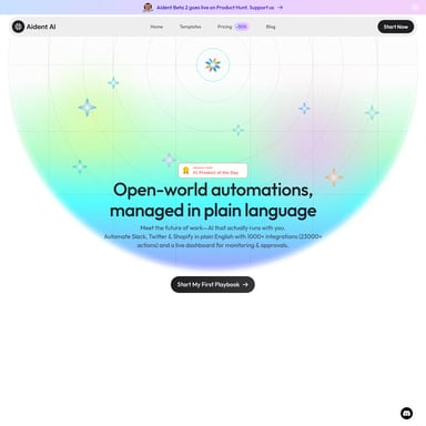 Aident AI Beta 2 - 组织与自动化 AI Tool Screenshot