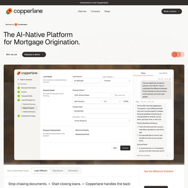 Copperlane - 금융 AI Tool Screenshot