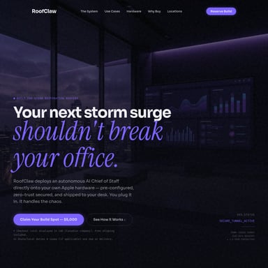 RoofClaw - OpenClaw AI Tool Screenshot