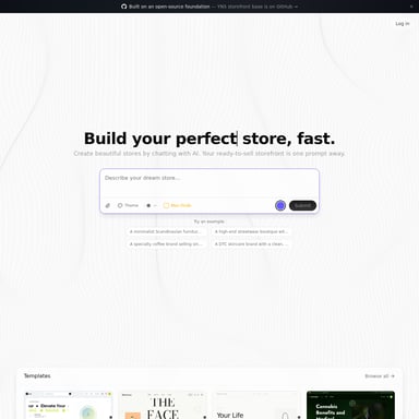 Your Next Store - Ecommerce AI Tool Screenshot