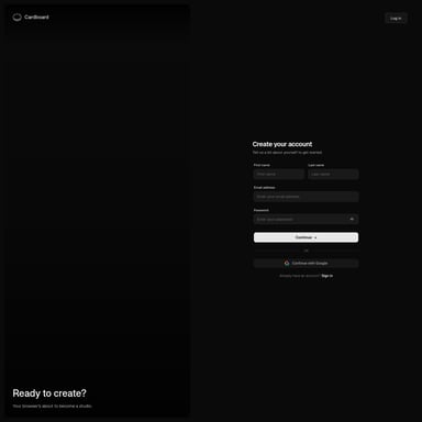 Cardboard - Creators Toolkit AI Tool Screenshot