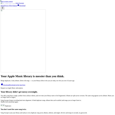 Song Sweeper - Code & IT AI Tool Screenshot