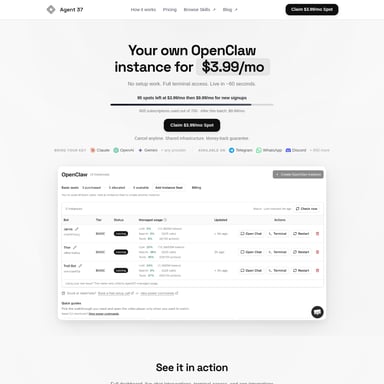 Agent 37 - Organisation et Automatisation AI Tool Screenshot