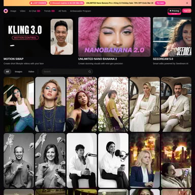 Glam AI - 视频 AI Tool Screenshot