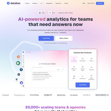 Genie by Databox - Sales & Marketing AI Tool Screenshot