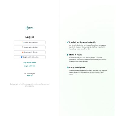 Netlify.new - Code & IT AI Tool Screenshot