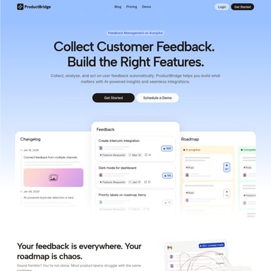 ProductBridge - Organization & Automation AI Tool Screenshot