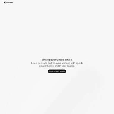 Cursor Glass - Organization & Automation AI Tool Screenshot