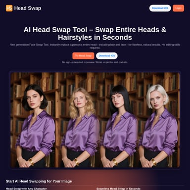 Head Swap - Image Generator AI Tool Screenshot