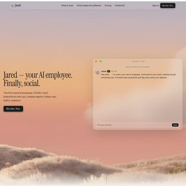 jared.so - Organization & Automation AI Tool Screenshot