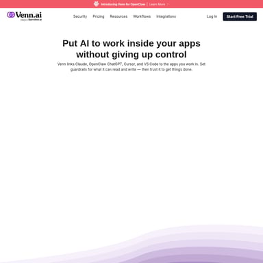Venn.ai - Organization & Automation AI Tool Screenshot