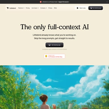 Littlebird - Productivity AI Tool Screenshot