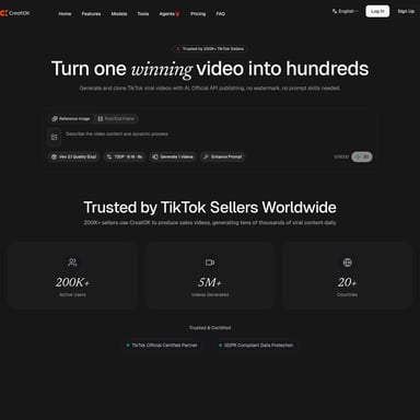 CreatOK - 视频 AI Tool Screenshot