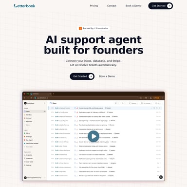 Letterbook - 客户支持 AI Tool Screenshot