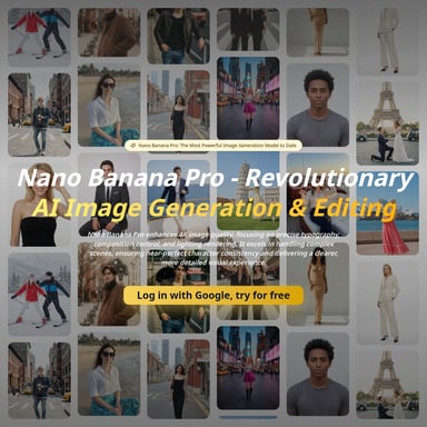 Nano Banana Pro AI Image - Генератор Изображений AI Tool Screenshot