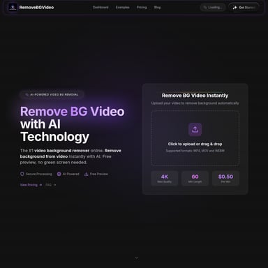 AI Video Background Remover - Video AI Tool Screenshot