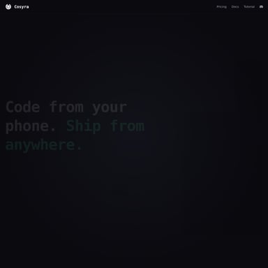 Cosyra - Code et IT AI Tool Screenshot