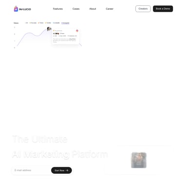 Influcio - Sales & Marketing AI Tool Screenshot